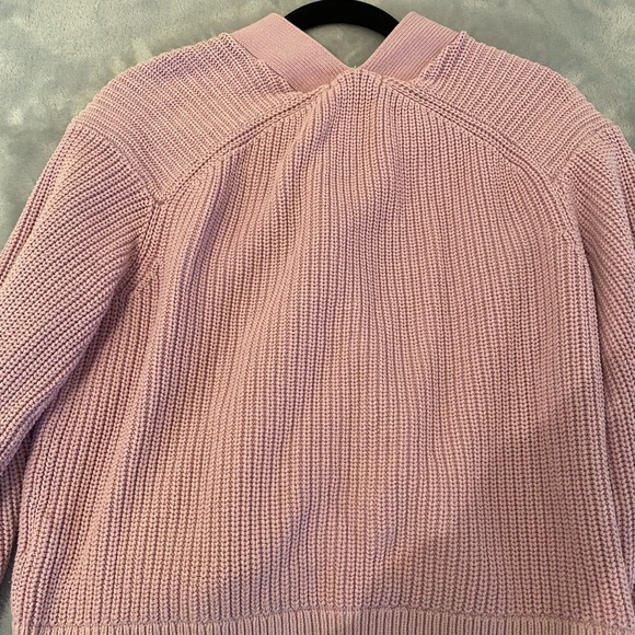 H&M Pink Ribbed Chunky Cardigan size Small - Picture 8 of 8